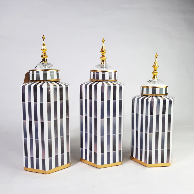 Striped Vases