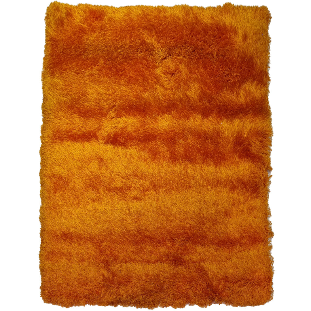 Orange Shaggy Rug
