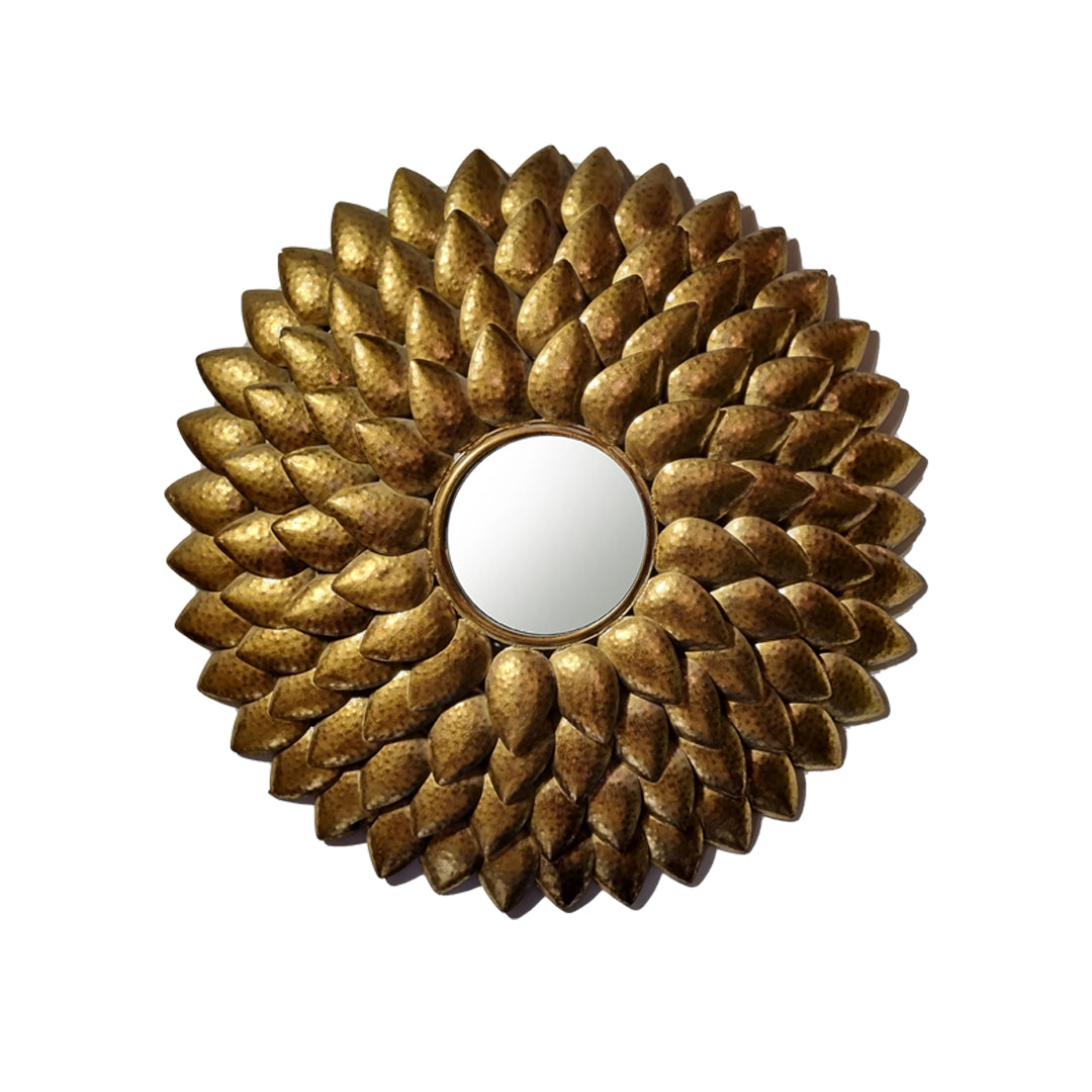 Leaves Round Wall Mirror