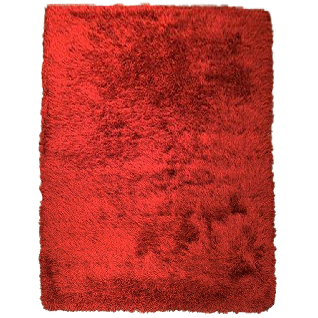 Red Shaggy Rug